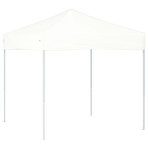 vidaXL Tente de r&eacute;ception pliable Blanc 2x2 m