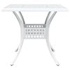 vidaXL Ensemble de tables de jardin 3 pcs Blanc Aluminium coul&eacute;