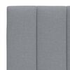 vidaXL Cadre de lit sans matelas Hanko gris clair 140x200 cm tissu