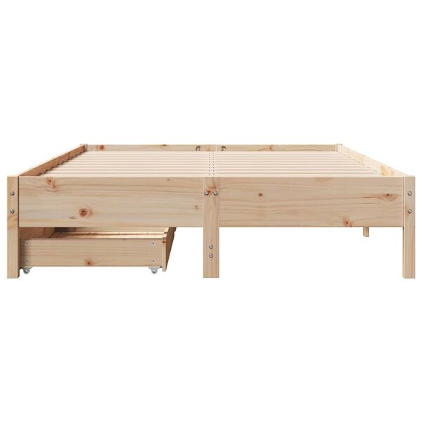 vidaXL Cadre de lit sans matelas 120x200 cm bois de pin massif