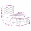 vidaXL Lit &agrave; ressorts avec matelas Vert fonc&eacute; 120 x 200 cm Velours