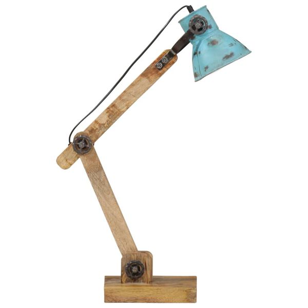 vidaXL Lampe de bureau 25 W bleu d&eacute;lav&eacute; 23x18x96 cm E27