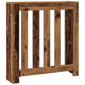 vidaXL Cache-radiateur vieux bois 78x20x82 cm bois d'ing&eacute;nierie