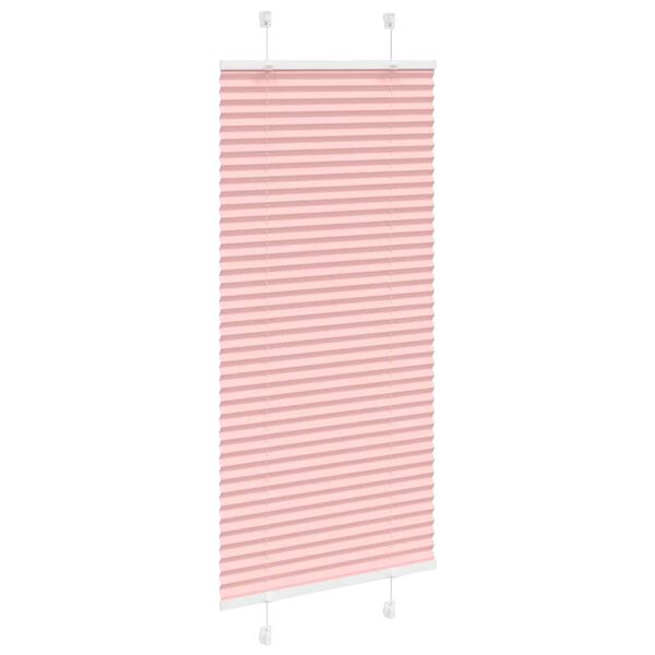 vidaXL Store pliss&eacute; rose 55x100 cm largeur du tissu 54,4 cm polyester