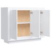 vidaXL Buffet blanc 92x35x75 cm bois d&rsquo;ing&eacute;nierie
