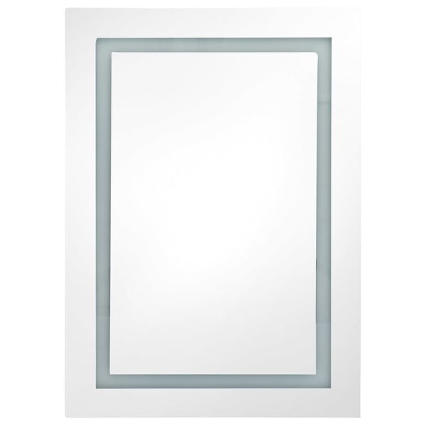 vidaXL Armoire de salle de bain &agrave; miroir LED 50x13x70 cm