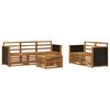 vidaXL Ensemble de canap&eacute;s d'ext&eacute;rieur 6 pc Naturel