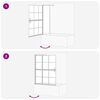 vidaXL &Eacute;cran de douche de bain Noir et Transparent 116 x 68 x 128 cm