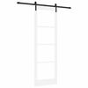 vidaXL Porte coulissante ORKDAL Blanc et Noir 78 x 232 cm