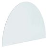 vidaXL Plaque en verre de chemin&eacute;e Transparent 800 x 600 mm Verre