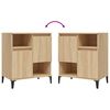 vidaXL Buffets 2 pcs chêne sonoma 60x35x70 cm bois d'ingénierie