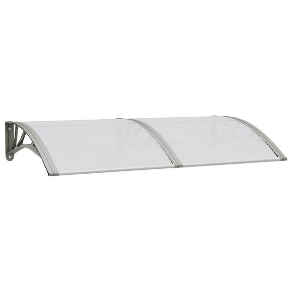 vidaXL Auvent de porte Gris 150x75 cm Polycarbonate