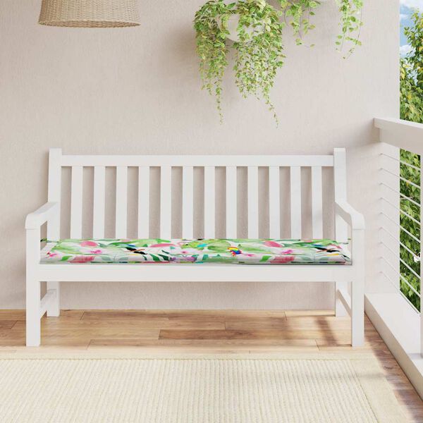 vidaXL Coussin de banc de jardin multicolore 150x50x4 cm tissu oxford