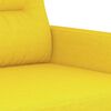 vidaXL Ensemble de canap&eacute;s 3 pcs avec coussins jaune clair tissu