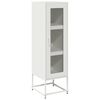 vidaXL Buffet haut blanc 36x39x123 cm acier laminé à froid