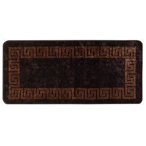 vidaXL Coureur de Tapis MARSA Noir 50 x 100 cm Polyester et PVC