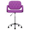 vidaXL Chaises pivotantes &agrave; manger lot de 2 violet similicuir