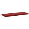 vidaXL Coussin de banc SOEST 100 % polyester Bordeaux 100 x 40 x 5 cm