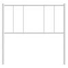 vidaXL T&ecirc;te de lit de remplacement m&eacute;tal blanc 90 cm