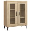 vidaXL Buffet ch&ecirc;ne sonoma 69,5x34x90 cm bois d'ing&eacute;nierie