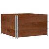 vidaXL Colliers de palette 3 pcs marron 100x100 cm bois de pin solide