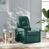 vidaXL Fauteuil inclinable Vert fonc&eacute; Tissu