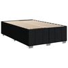 vidaXL Sommier &agrave; lattes de lit avec matelas Noir 120x200 cm Tissu
