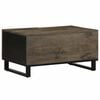 vidaXL Table basse noir 80x50x40 cm bois massif de manguier