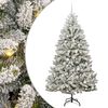 vidaXL Sapin de No&euml;l artificiel 210 cm 300 LED Blanc chaud