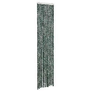 vidaXL Moustiquaire Vert et blanc 56x185 cm Chenille