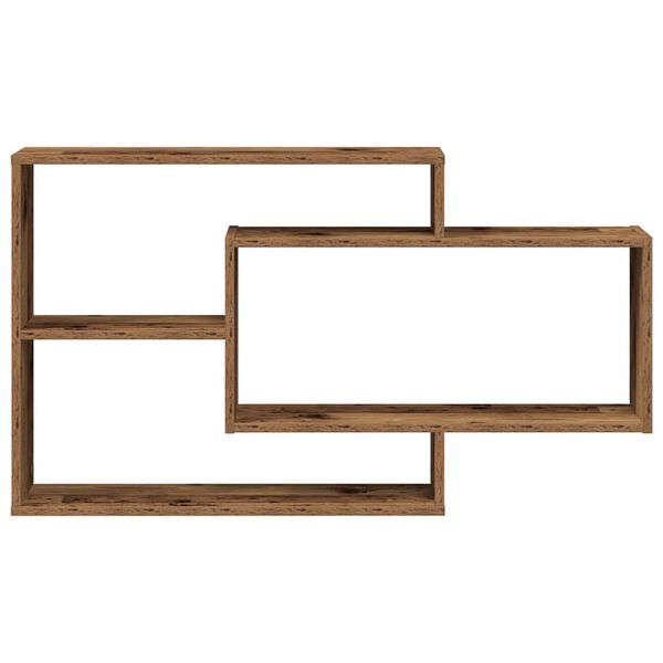 vidaXL Étagère murale vieux bois 104x20x58,5 cm bois d'ingénierie