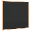 vidaXL Tableau noir avec cadre en bois de pin massif noir 60x55 cm