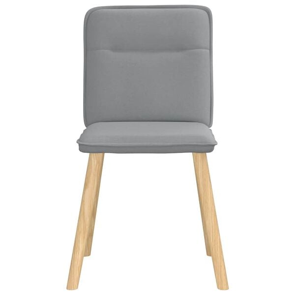 vidaXL Chaises à manger lot de 2 gris clair tissu