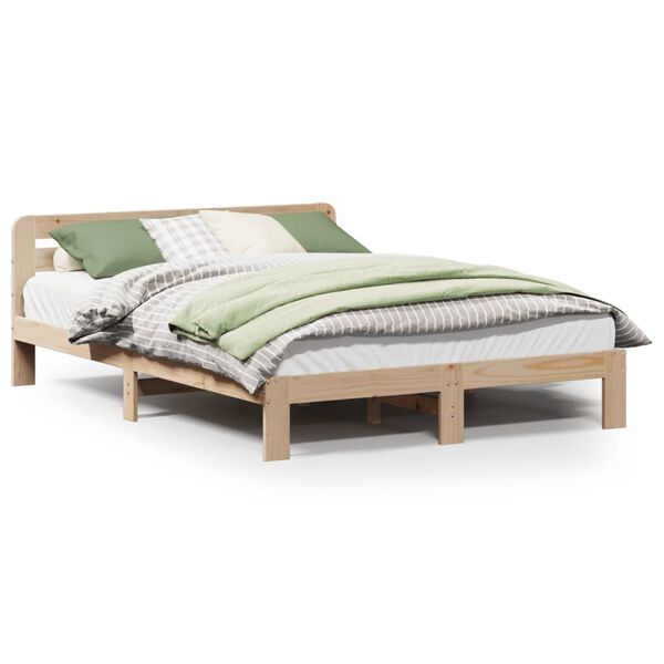 vidaXL Cadre de lit sans matelas 120x190 cm bois de pin massif