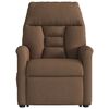 vidaXL Fauteuil inclinable &eacute;lectrique marron tissu