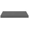 vidaXL Étagère murale flottante 4 pcs Gris brillant 50x23x3,8 cm MDF