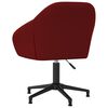 vidaXL Chaises à manger pivotantes lot de 6 rouge bordeaux velours