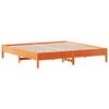 vidaXL Cadre de lit sans matelas cire marron 180x200cm bois pin massif