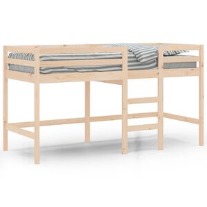 vidaXL Lit mezzanine d'enfants sans matelas avec &eacute;chelle 90x190 cm