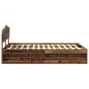 vidaXL Cadre de lit Bois ancien 140 x 190 cm Bois de pin massif