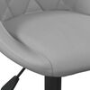 vidaXL Tabouret de bar Gris clair Velours