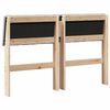 vidaXL Tête de lit capitonnée Gris clair 120 cm Pin massif
