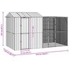 vidaXL Cage pour oiseaux Anthracite 418 x 210 x 247 cm Acier galvanis&eacute;