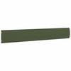 vidaXL Bordures pelouse 50pcs vert olive 15x103cm acier lamin&eacute; &agrave; froid