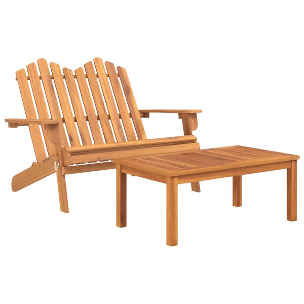 vidaXL Ensemble de salon de jardin Adirondack 4 pcs bois acacia solide