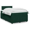 vidaXL Sommier &agrave; lattes de lit avec matelas vert fonc&eacute; 120x190 cm