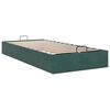 vidaXL Cadre de lit ottoman sans matelas vert foncé 90x200 cm velours