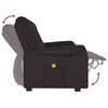vidaXL Fauteuil de massage inclinable 3 places noir similicuir