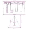 vidaXL Ensemble balan&ccedil;oire d'ext&eacute;rieur balan&ccedil;oires et corde &agrave; disque