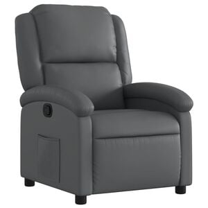 vidaXL Fauteuil inclinable gris similicuir